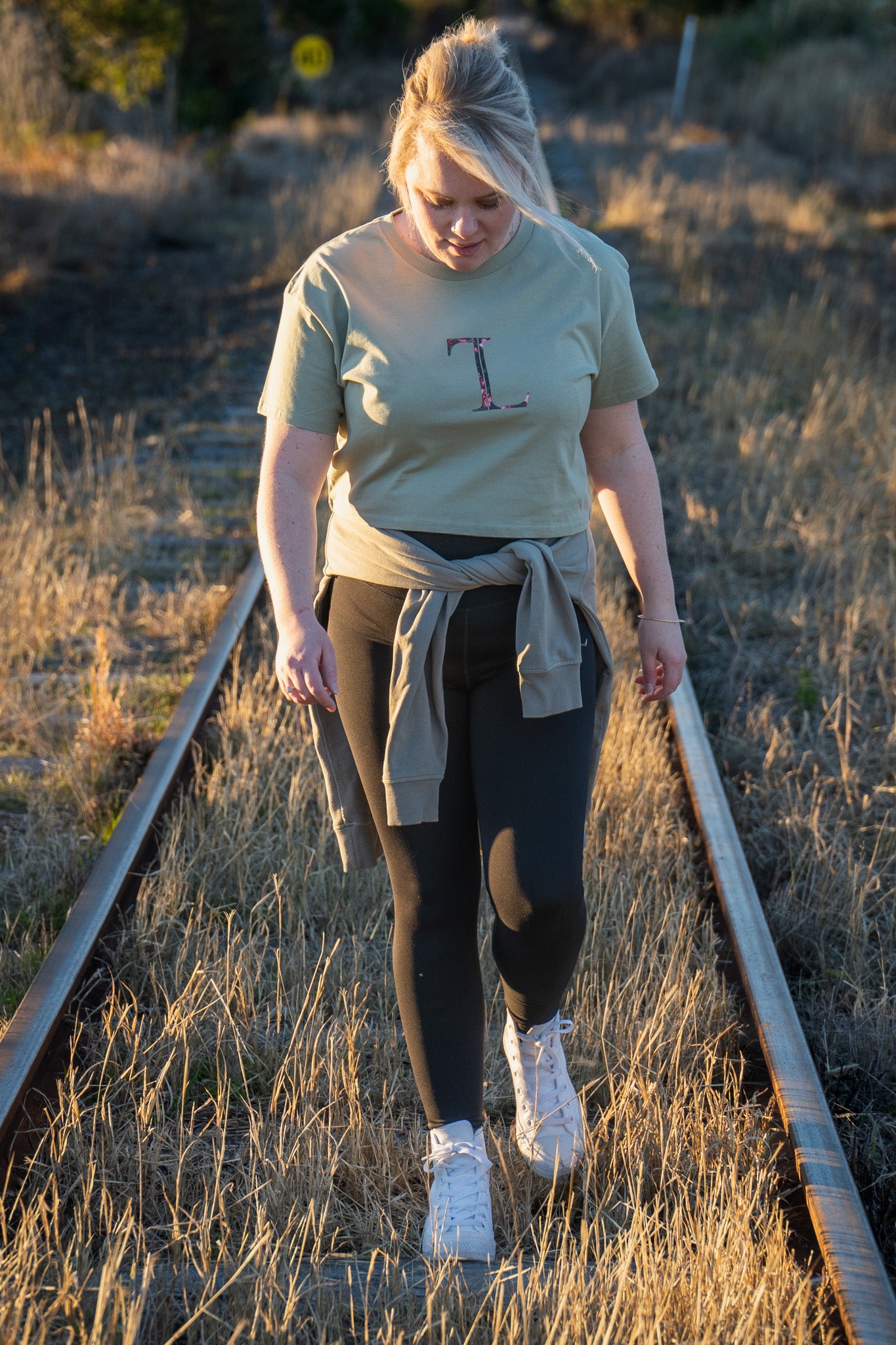 TL Crop Tee - Pistachio