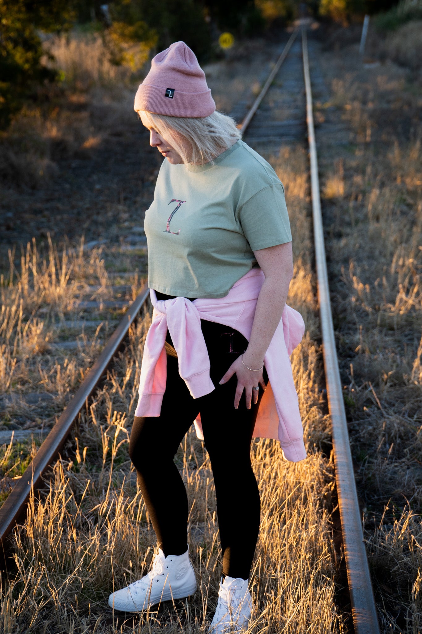 TL Crop Tee - Pistachio