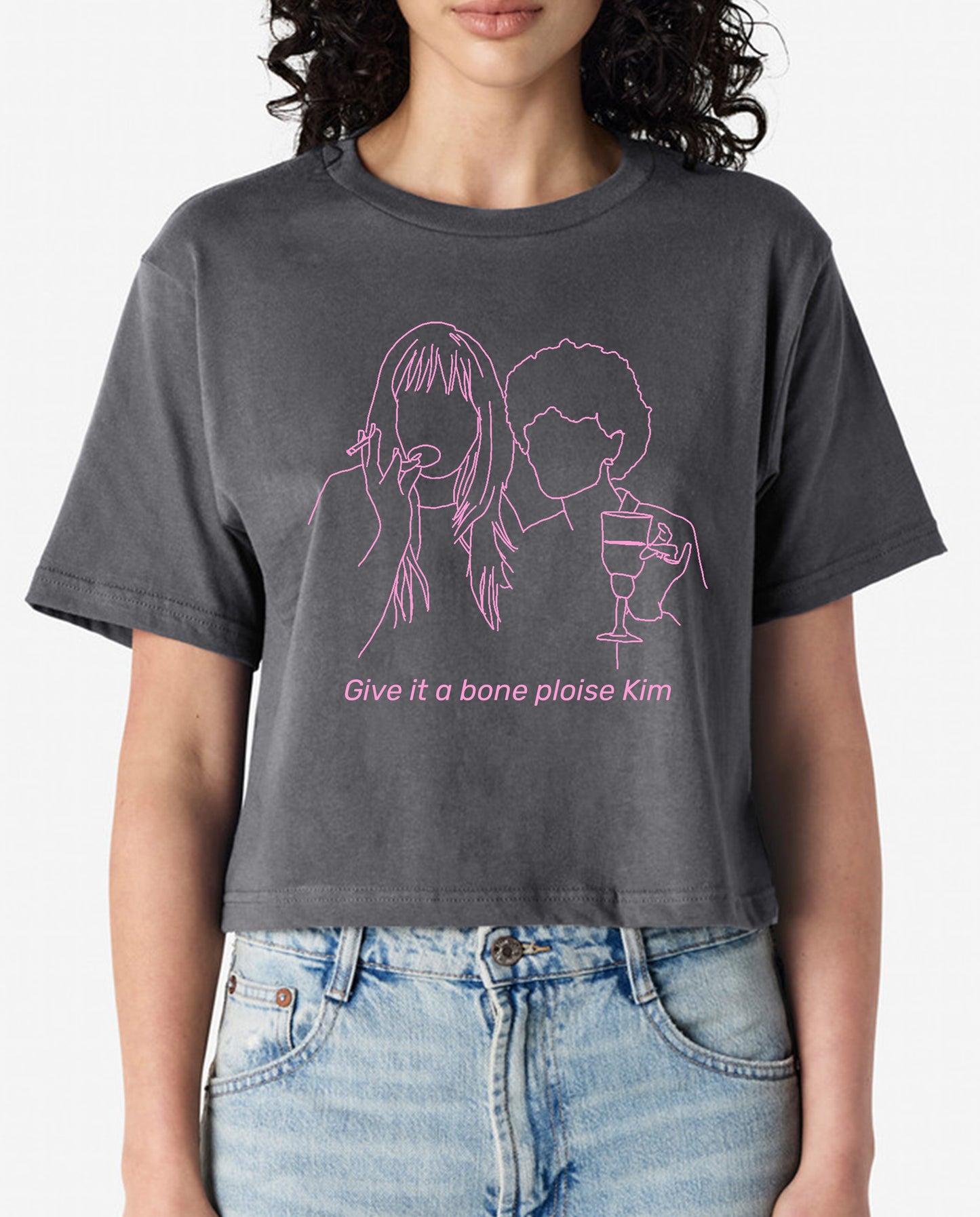Give It A Bone Ploise Crop - Various Colours