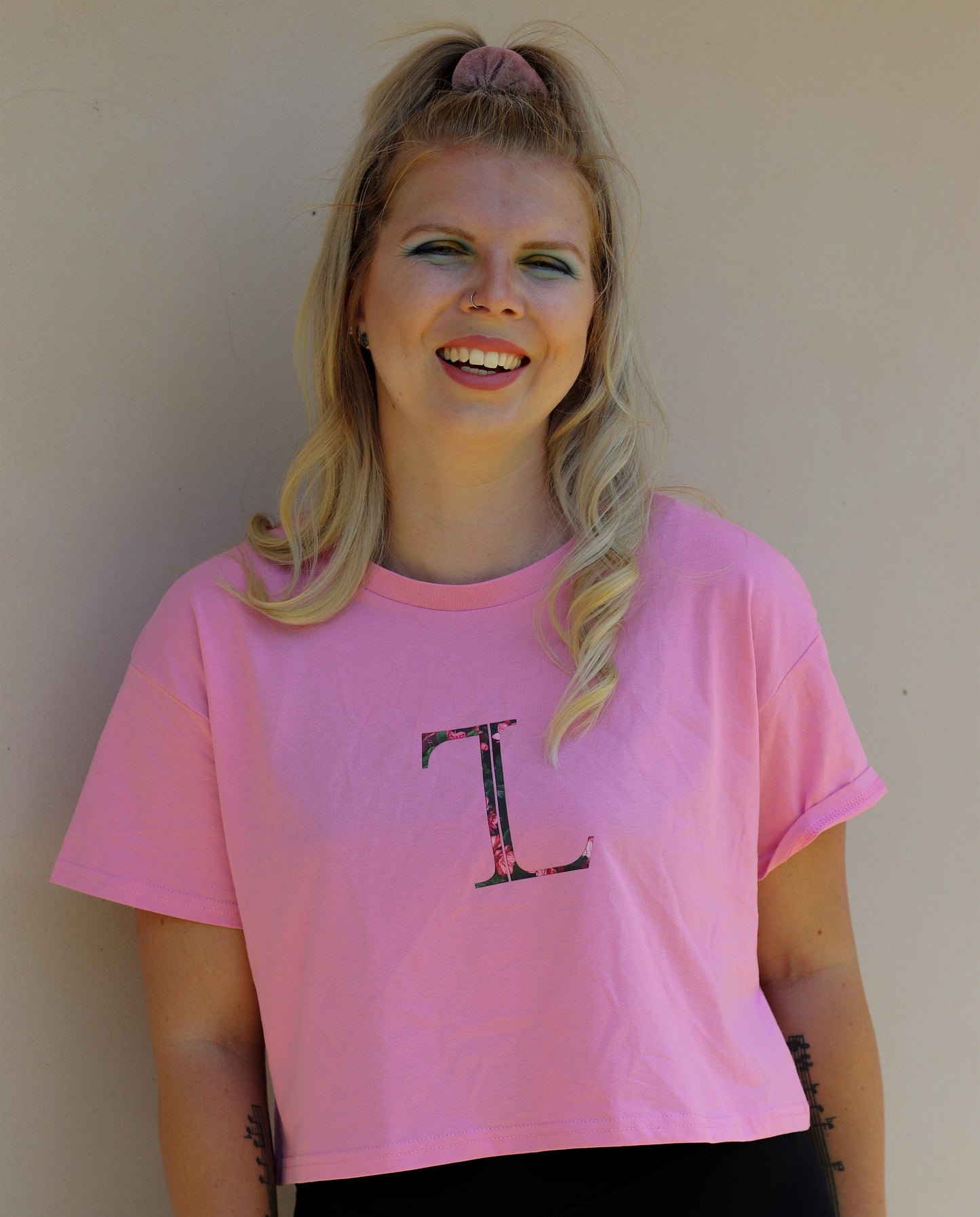 TL Crop Tee - Pink
