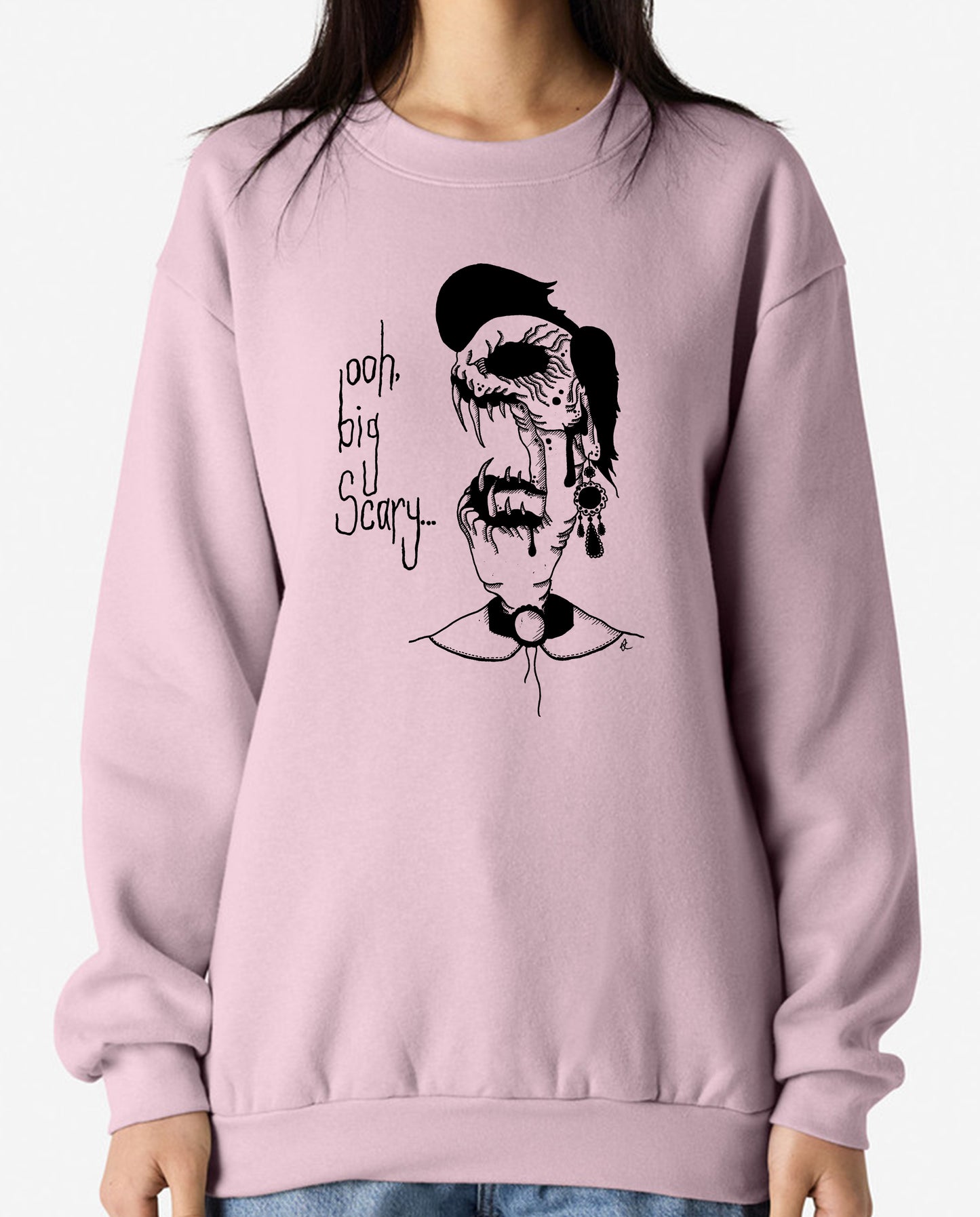 Ooh, Big Scary Hoodie or Crewneck