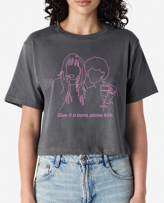 Give It  A Bone Ploise Crop - Various Colours