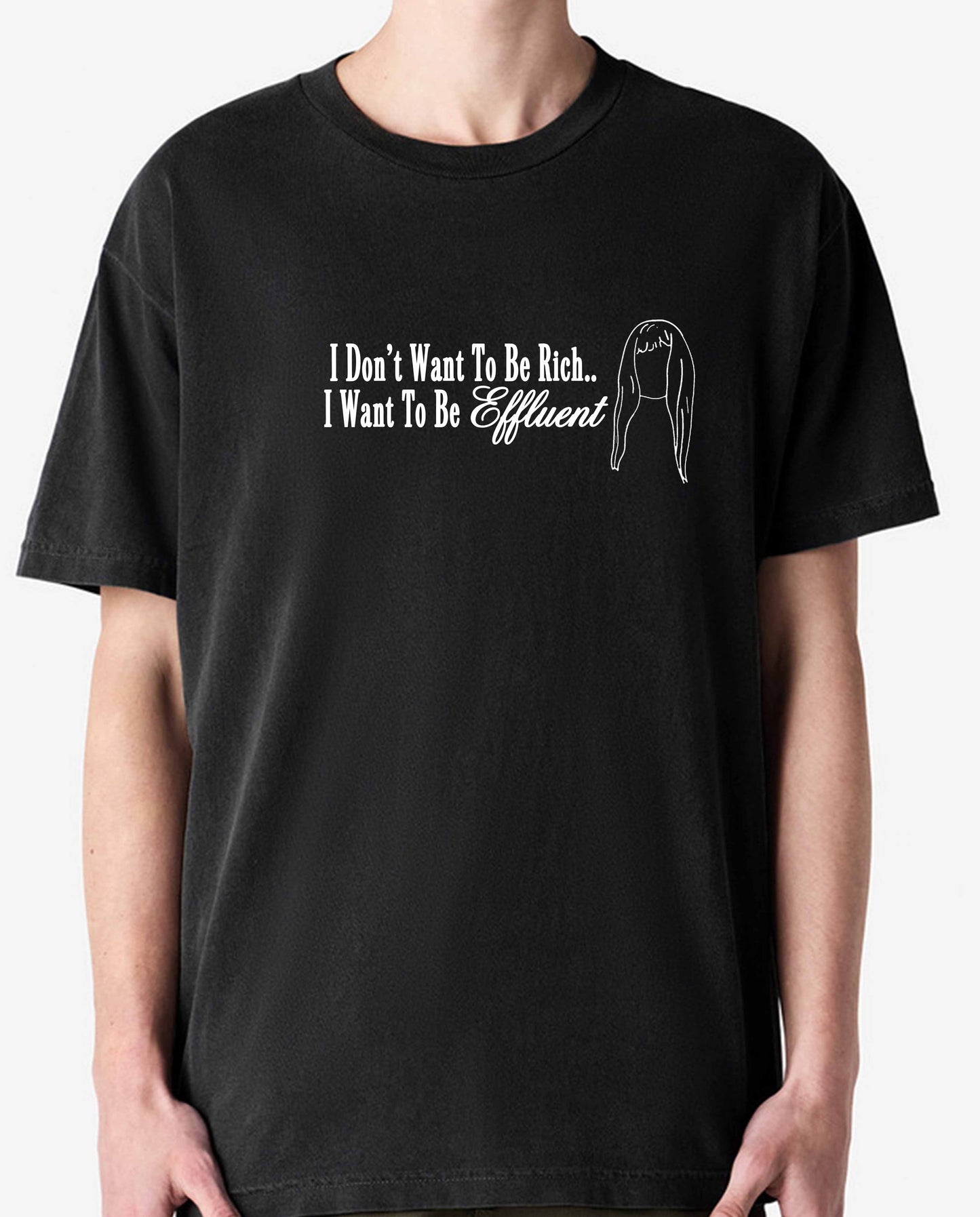 I Want To Be Effluent Kath and Kim Crop/Tee - Various Colours